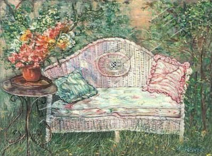 Wicker couch