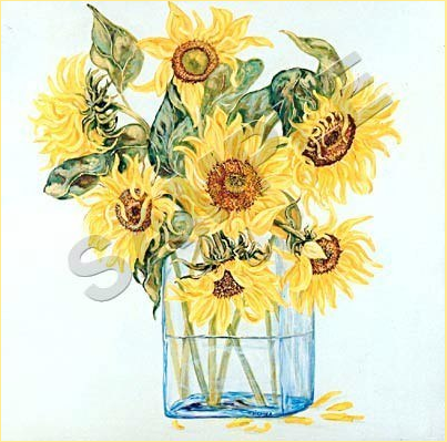 sunflowers in a vase